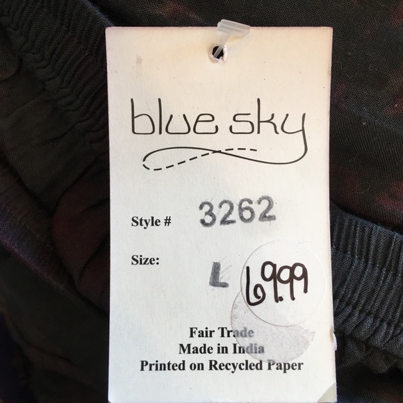 Blue Sky Boho Embroidered Maxi Skirt – Fair Trade – Size L NWT - Picture 3 of 7